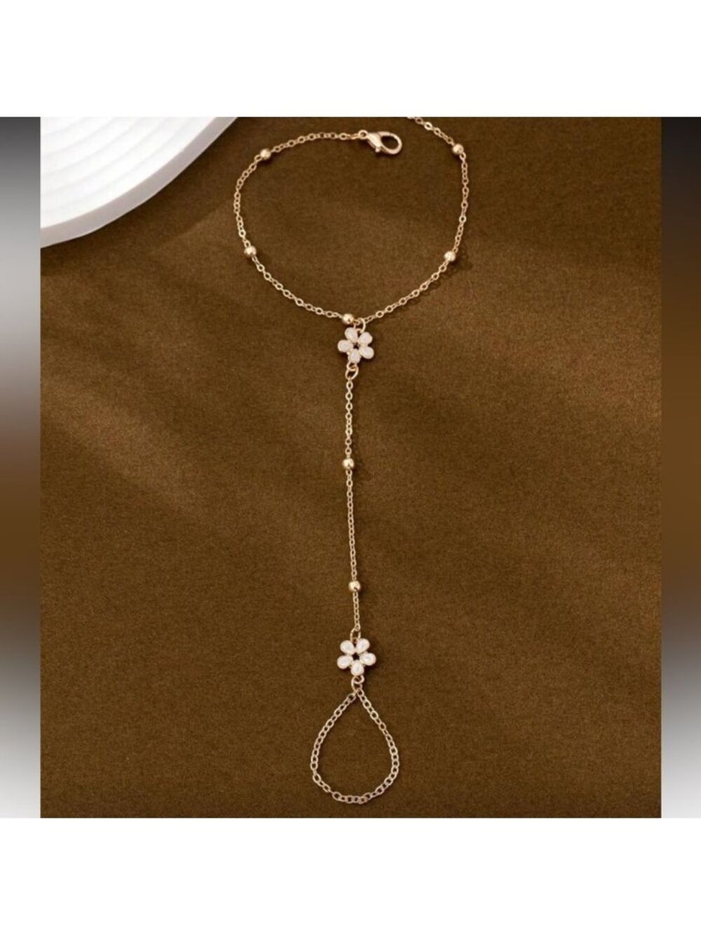 Floral Hand Chain M1730 - Picture 2 of 4